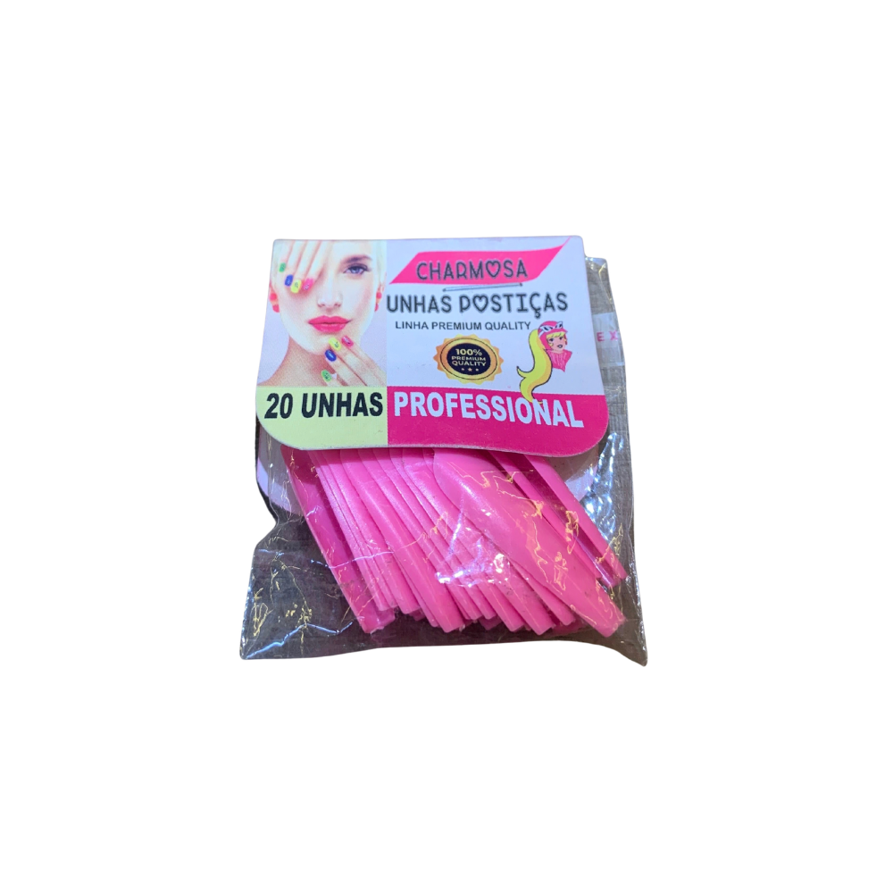 Unhas Postiças Premium Professional 20 Unidades Charmosa