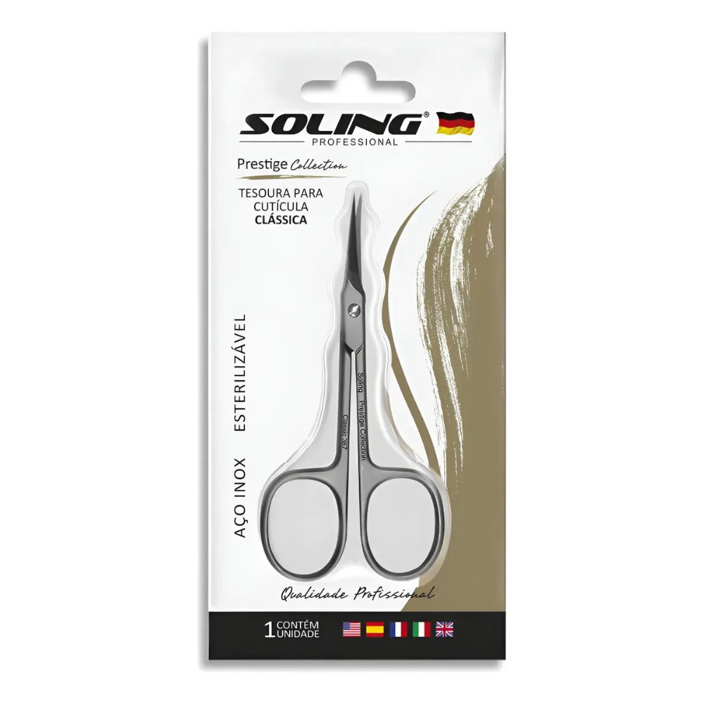 Tesoura Para Cutícula Classic Prestige Soling Ref.387