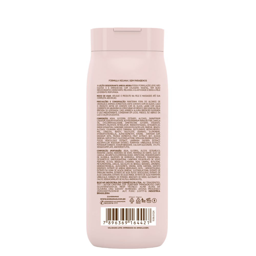 Loção Desodorante Corporal  Ameixa Negra Hidramais 200ml