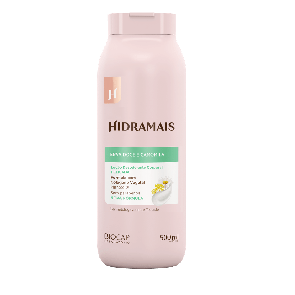 Loção Desodorante Corporal Erva Doce E Camomila Hidramais 500ml