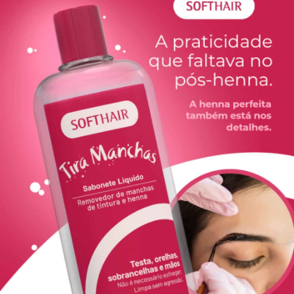 Sabonete Líquido Tira Manchas Henna Softhair 100ml