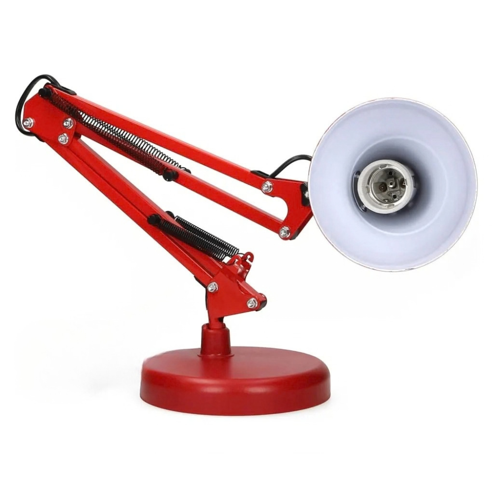 Luminária De Mesa Articulável Vermelha