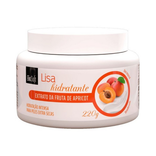 Creme Hidratante Corporal Com Extrato De Fruta Apricot Biosoft 220g