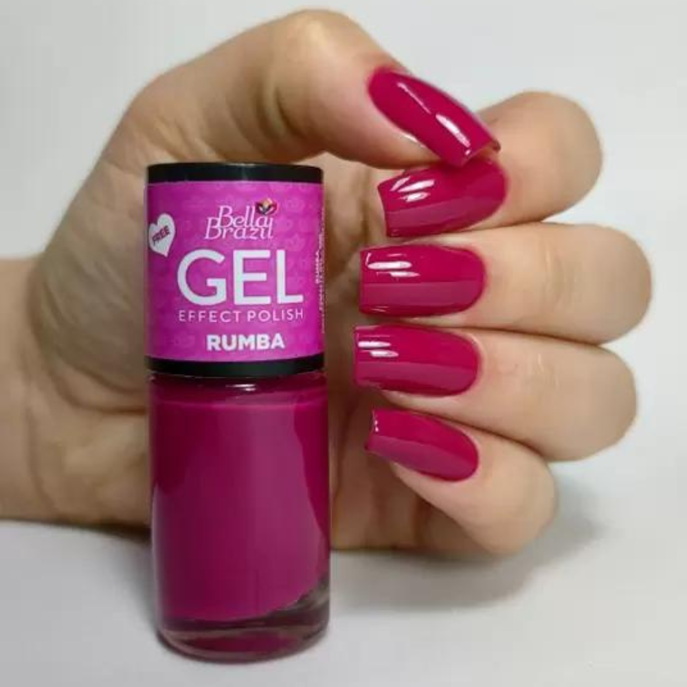 Esmalte Bella Brazil Efeito Gel Cremoso 814 Rumba 9ml