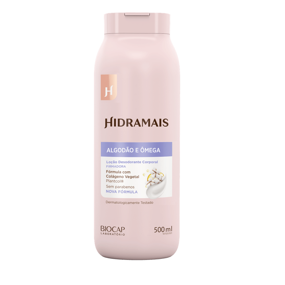 Loção Desodorante Corporal Algodão E Ômega Hidramais 500ml