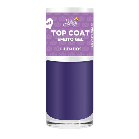 Esmalte Bella Brazil Cuidados 316 Top Coat Efeito Gel