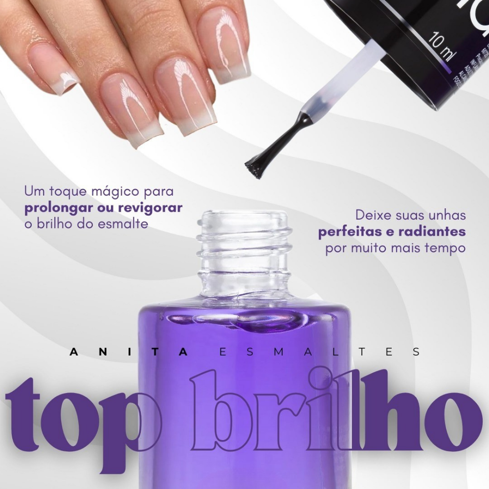 Esmalte Anita Tratamento Top Brilho 10ml