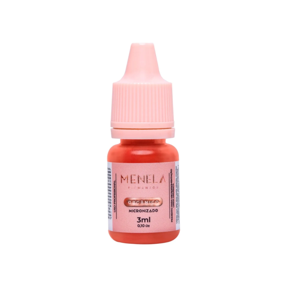 Pigmento Menela Miss Spice Laranja Orgânico Micropigmentação Labial 3ml