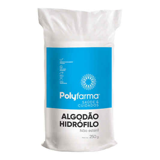 Algodão Em Rolo Polyfarma 250g