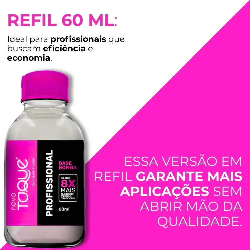 Refil Esmalte Novo Toque Profissional Base Bomba 60ml