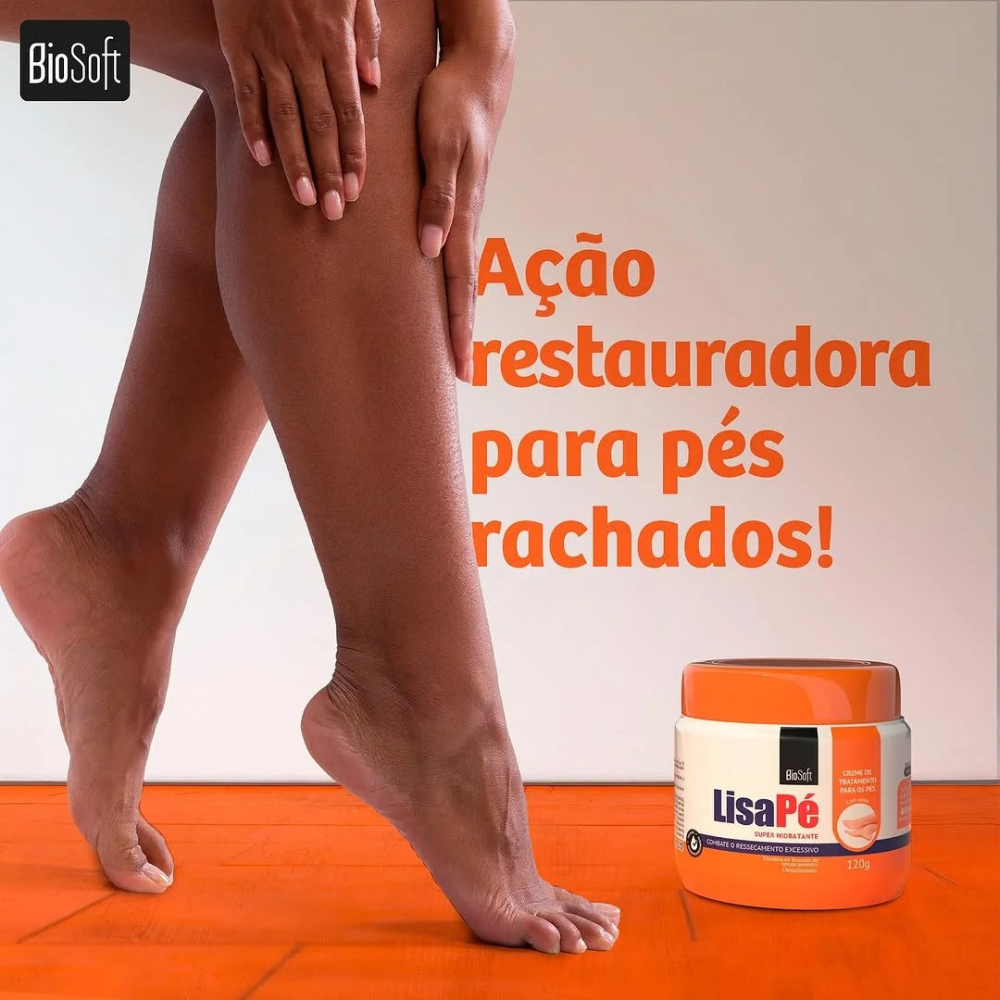 Creme Hidratante Lisa Pé Biosoft 120g