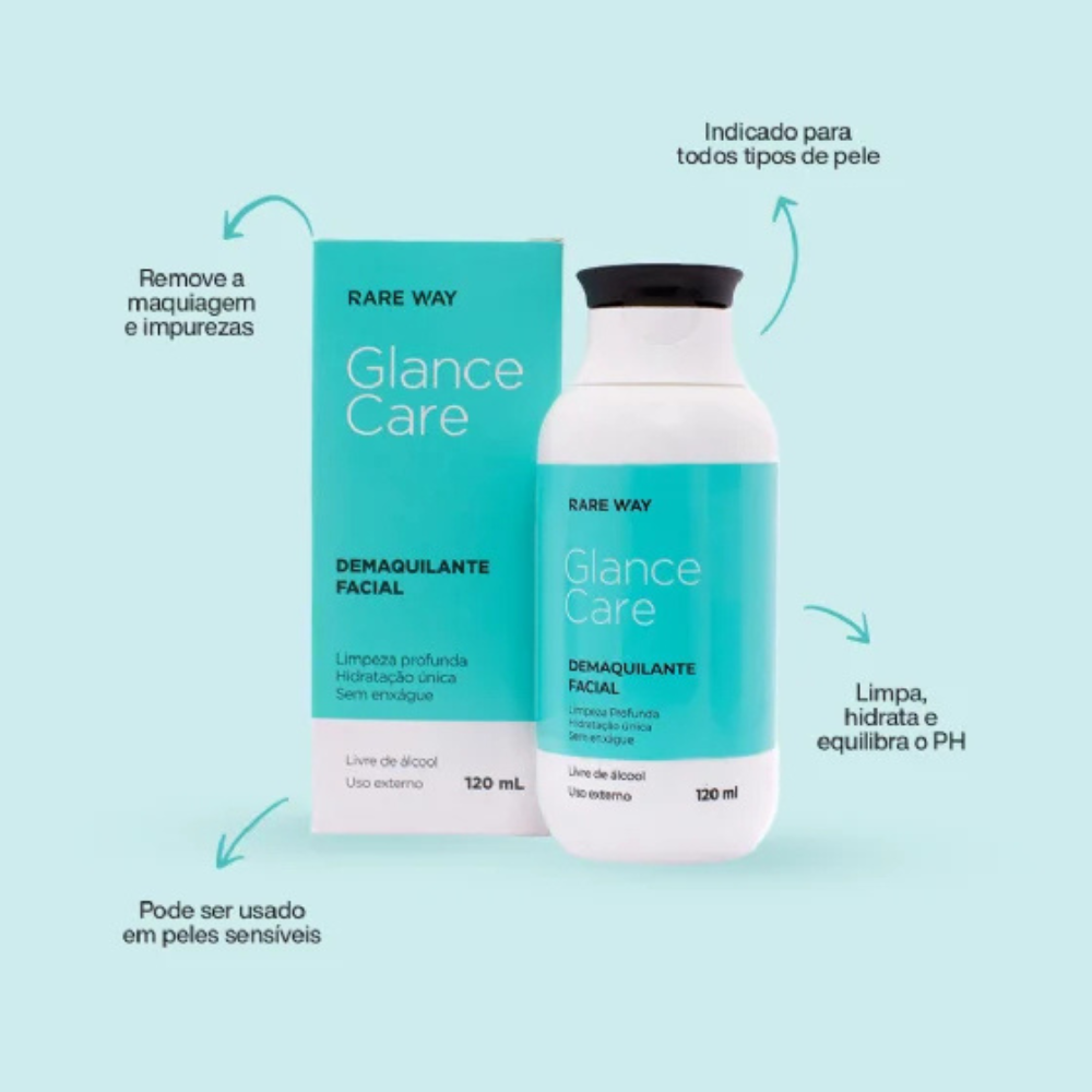 Demaquilante Facial Glance Care Rare Way 120ml