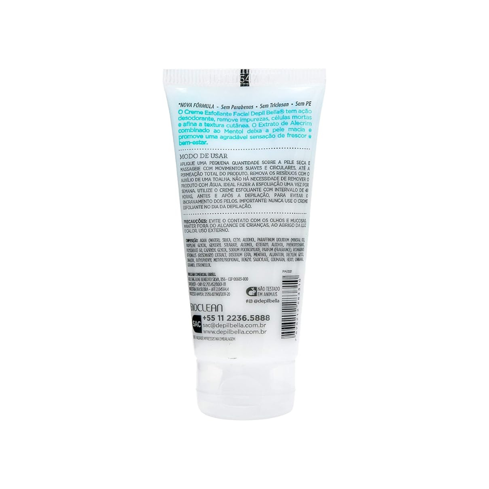 Creme Esfoliante Facial Alecrim Depil Bella 50g