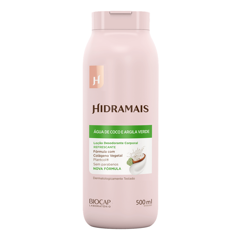 Loção Desodorante Corporal Coco E Argila Verde Hidramais 500ml