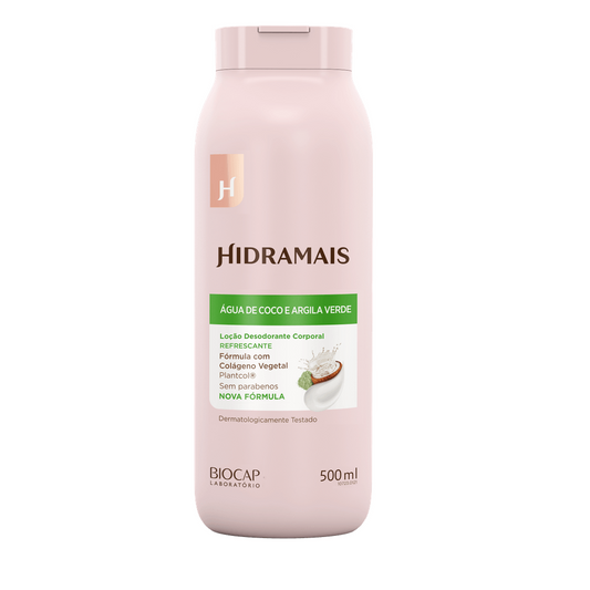 Loção Desodorante Corporal Coco E Argila Verde Hidramais 500ml