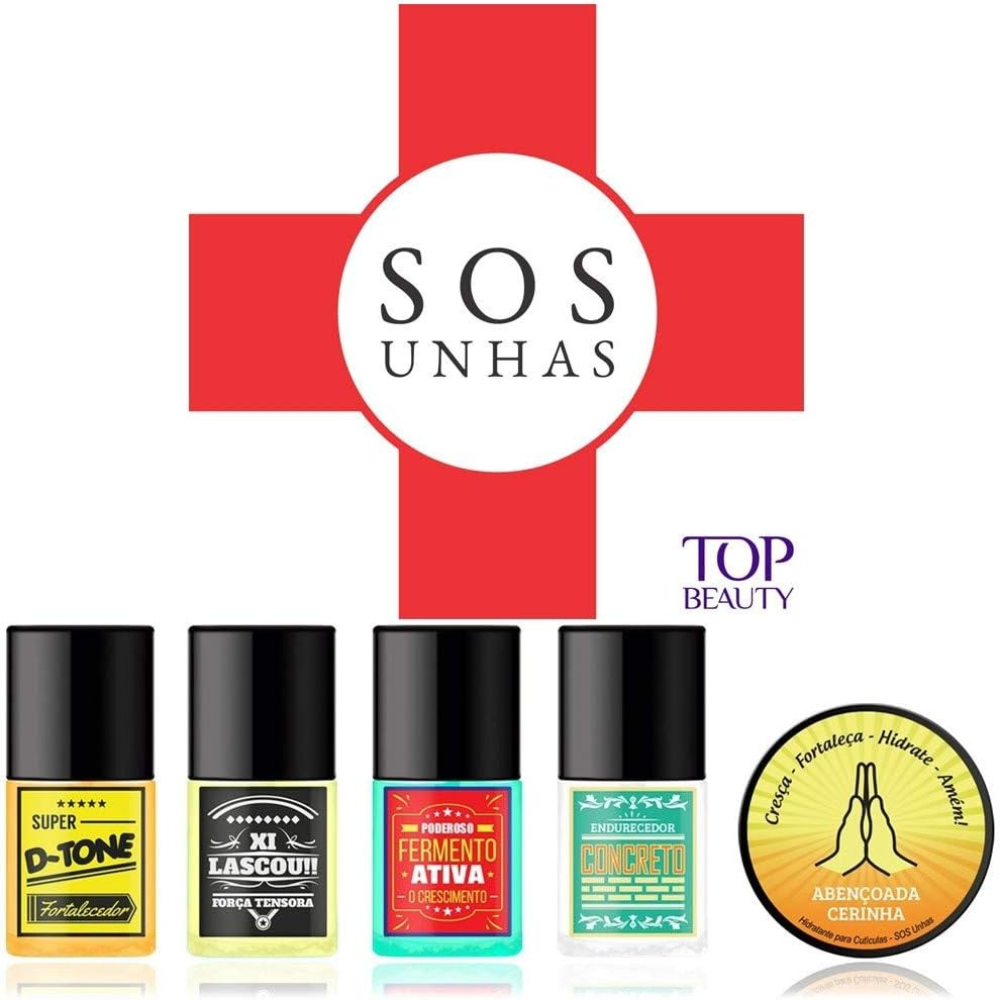 Esmalte Top Beauty Base Super D-Tone Fortalecedor 7ml