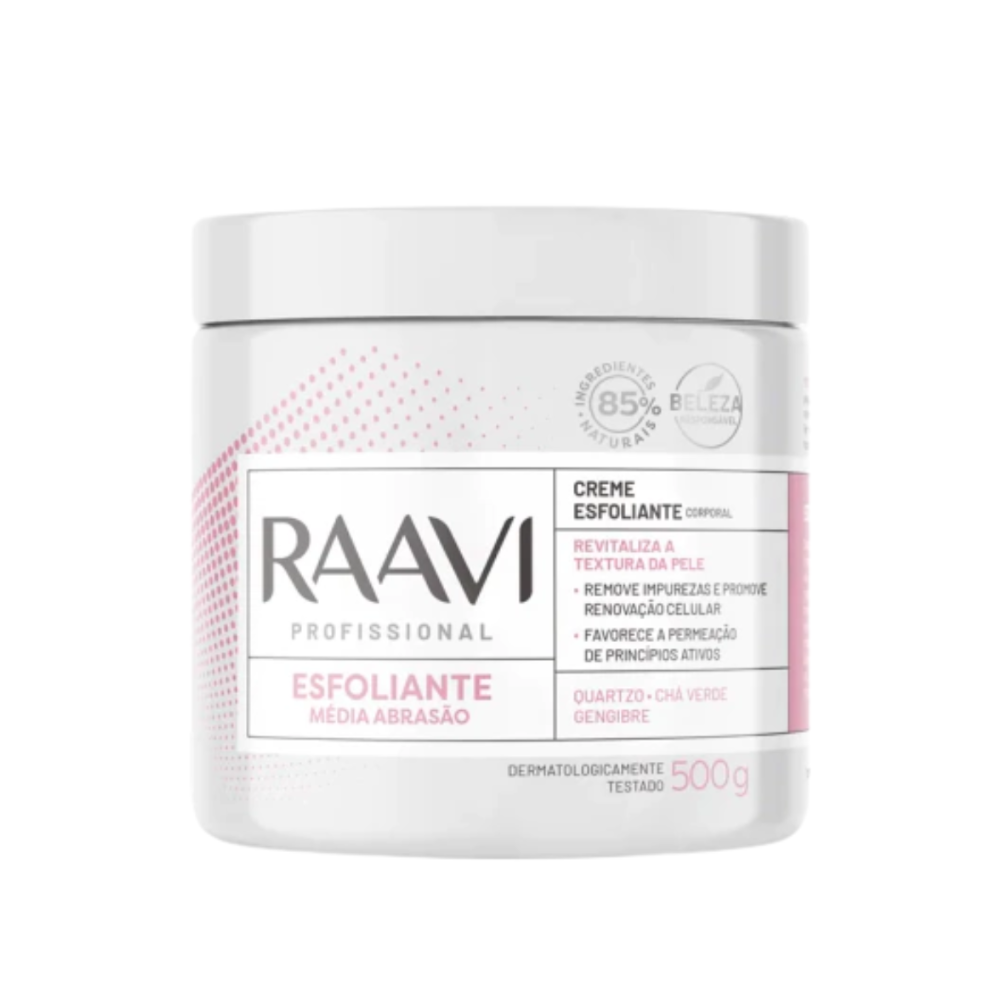Creme Esfoliante Corporal Média Abrasão Raavi 500g