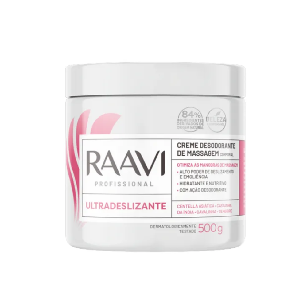 Creme de Massagem Ultradeslizante Raavi 500g