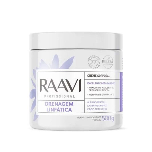 Creme Corporal Drenagem Linfática Raavi 500g