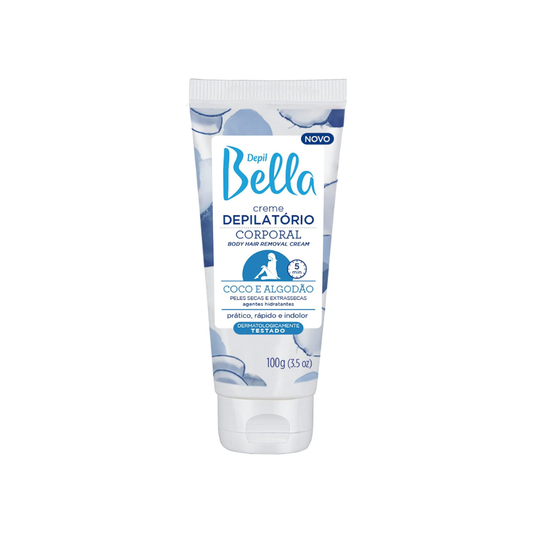 Creme Depilatório Corporal De Coco E Algodão Depil Bella 100g