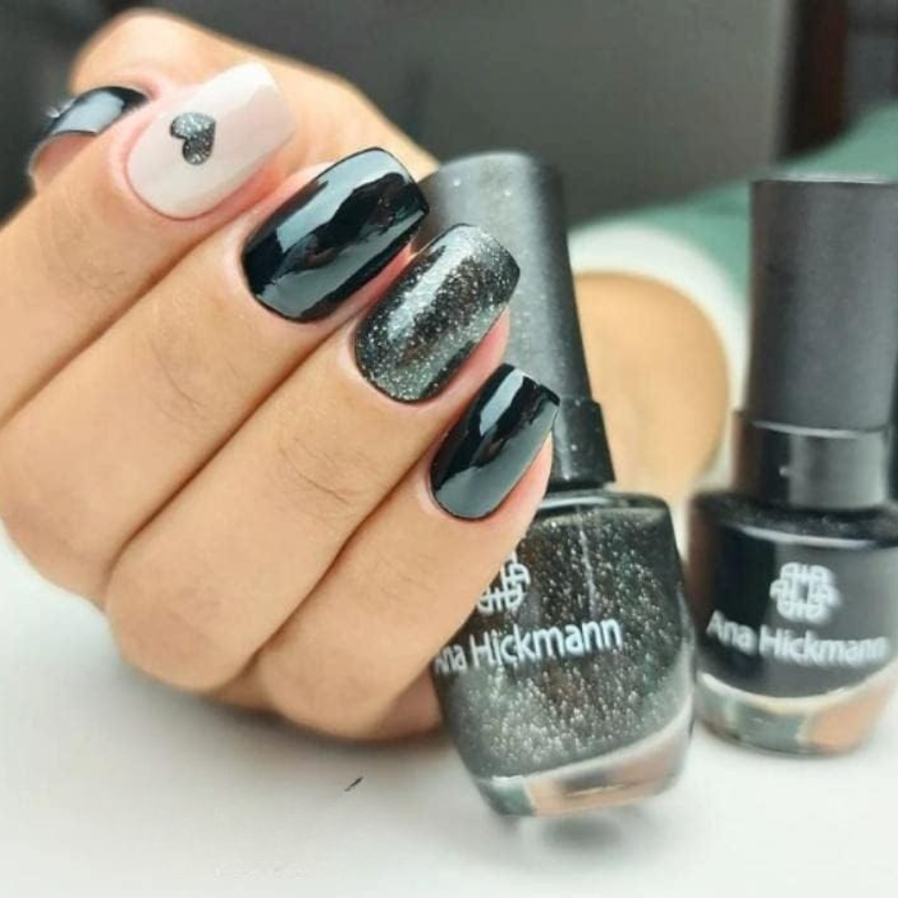 Esmalte Ana Hickmann Glitter Black Diamond 9ml