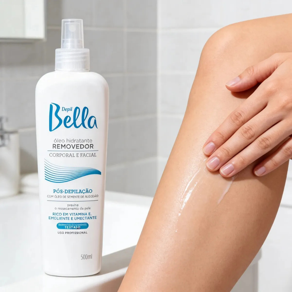 Óleo Removedor Algodão Depil Bella 500ml