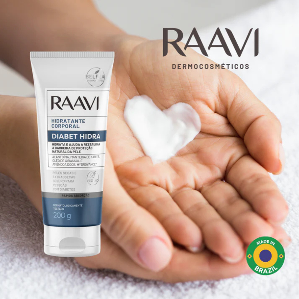 Creme Hidratante Diabet Raavi 200g