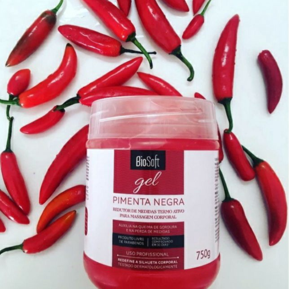 Gel De Massagem Pimenta Negra Bio Soft 750g