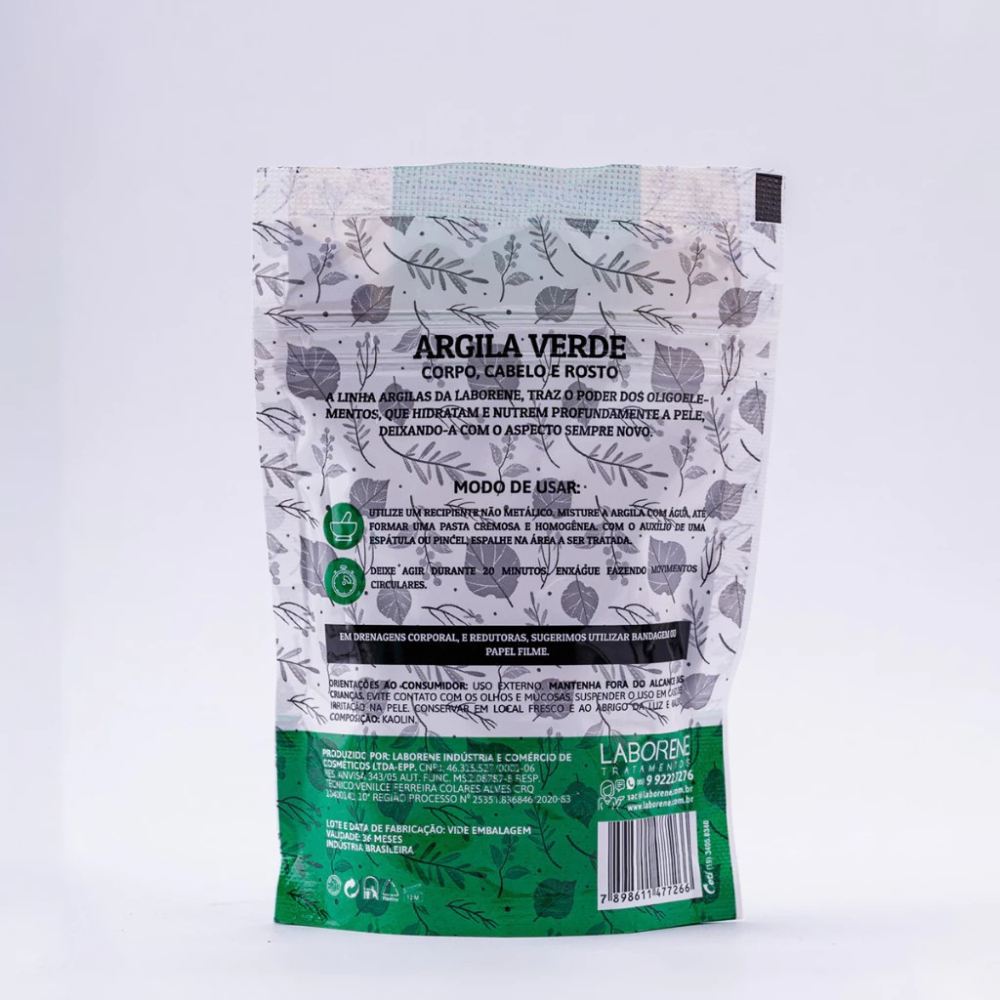 Argila Em Pó Verde Laborene 100g
