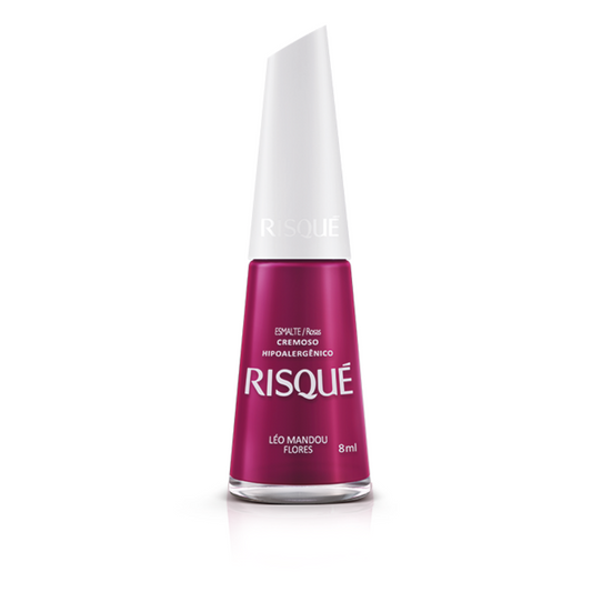 Esmalte Risqué Cremoso Léo Mandou Flores 8ml
