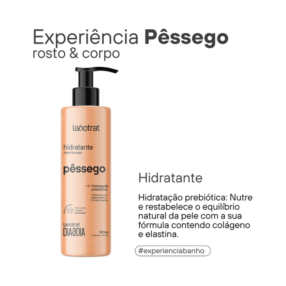 Creme Hidratante Labotrat 190ml Pêssego