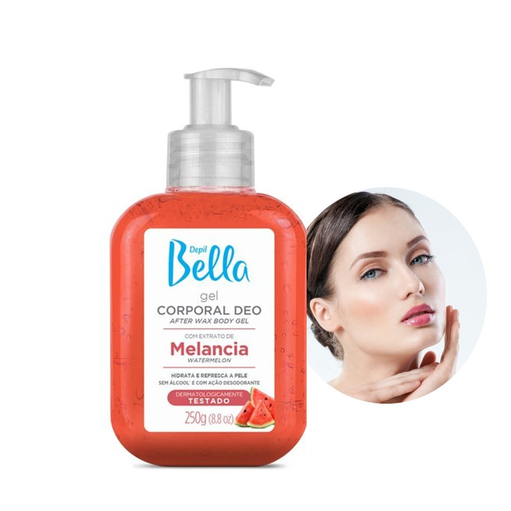 Gel Calmante Corporal Deo Melancia Depil Bella 250g
