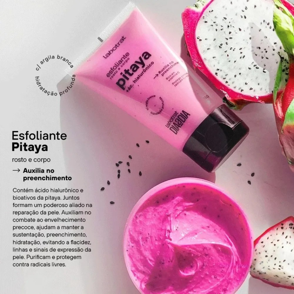 Kit Dia A Dia Labotrat Esfoliante 150g + Hidratante 190ml Pitaya