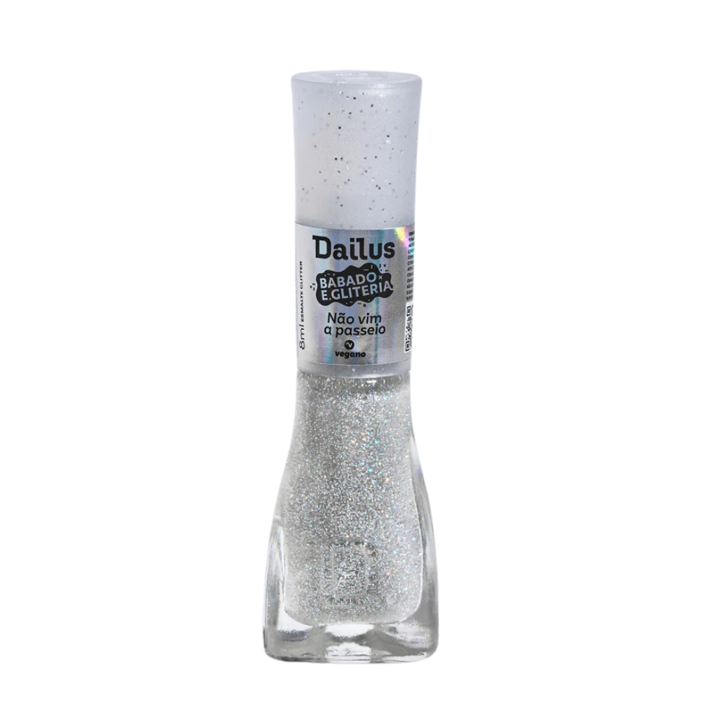 Esmalte Dailus Glitter Babado E Gliteria Não Vim A Passeio 8ml