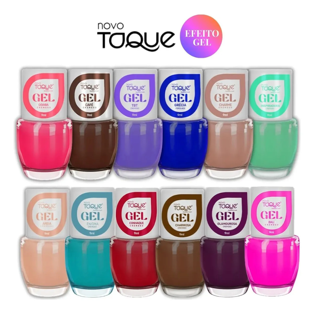 Esmalte Novo Toque Cremoso Efeito Gel Conhaque 9ml