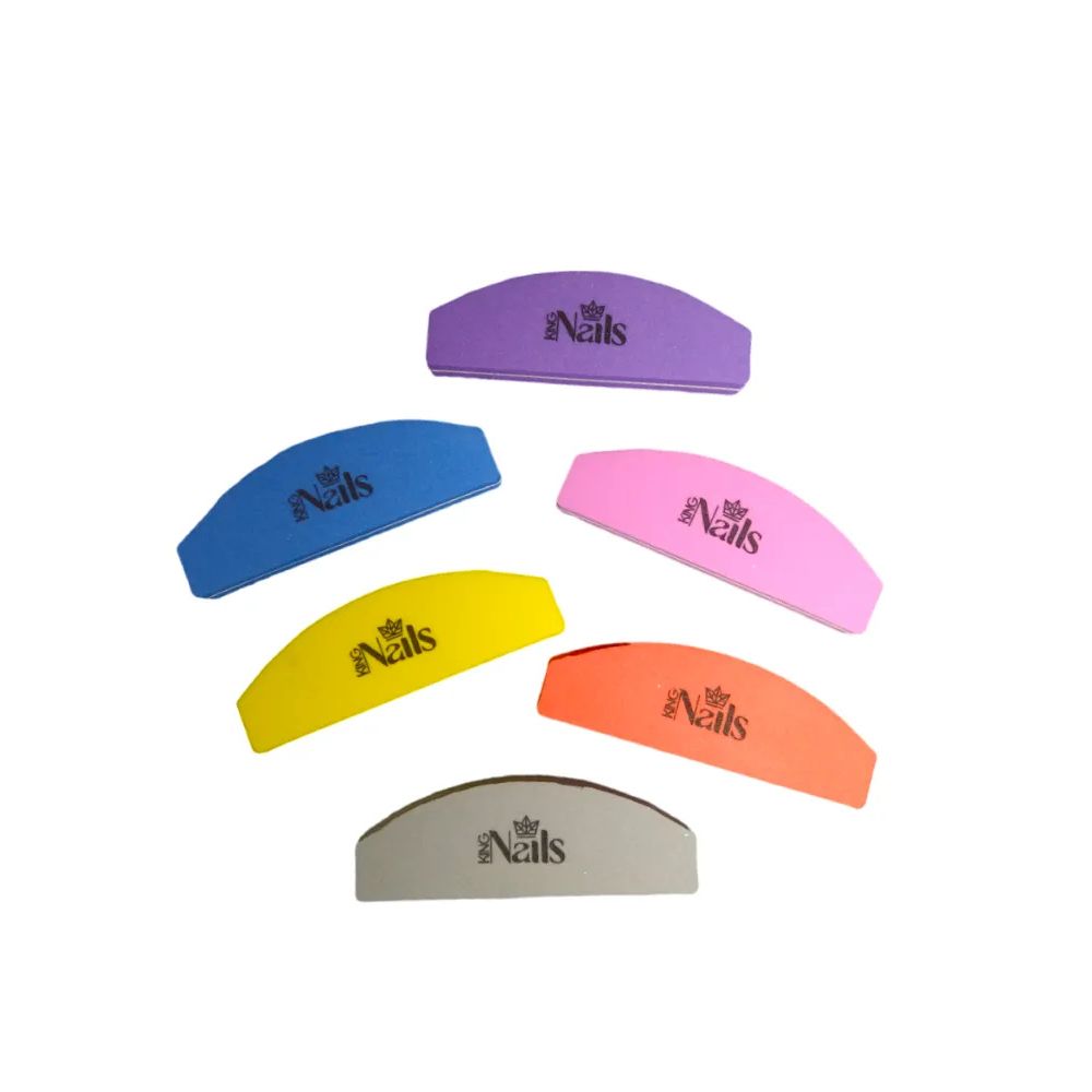 Mini Lixa Buffer Polidora Colorida King Nails