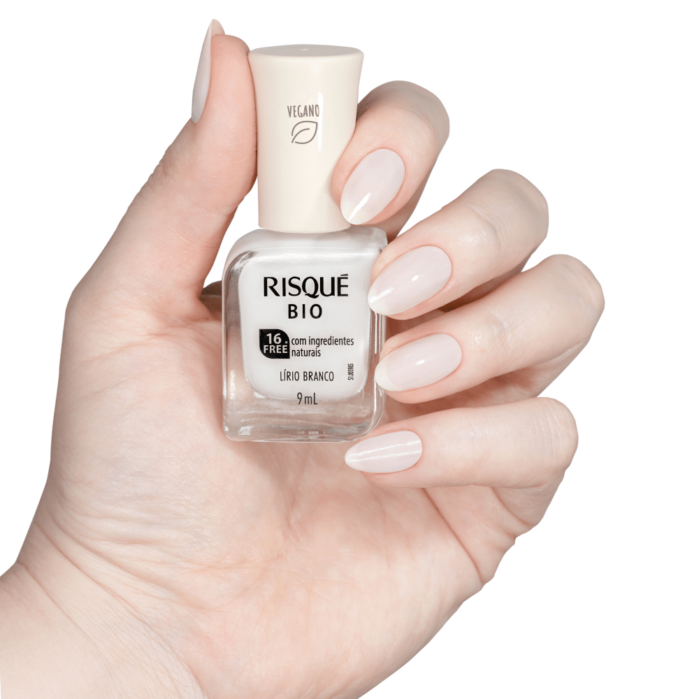 Esmalte Risqué Cremoso Bio 9ml Lírio Branco