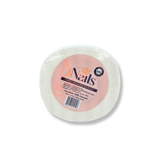 Lenço Multiuso Em Rolo Com 500 Unidades 5x5cm King Nails