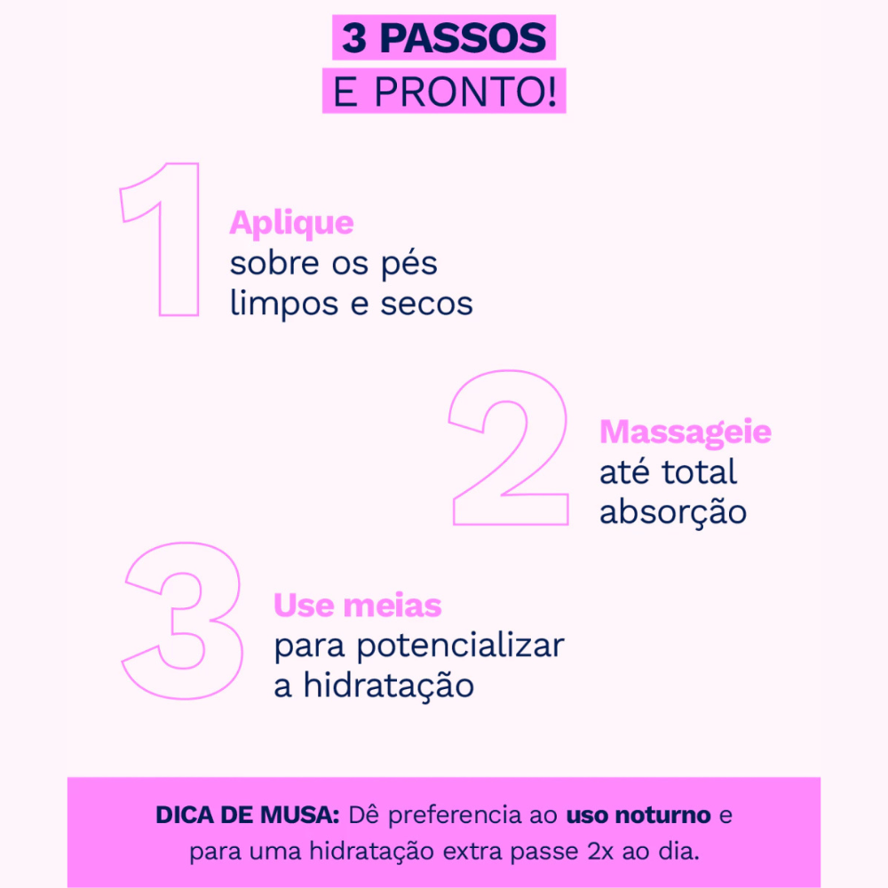 Creme Para Fissuras Dos Pés Musa 50g