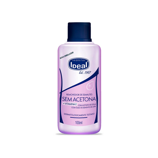 Removedor De Esmaltes Sem Acetona E Vitamina E Ideal 100ml