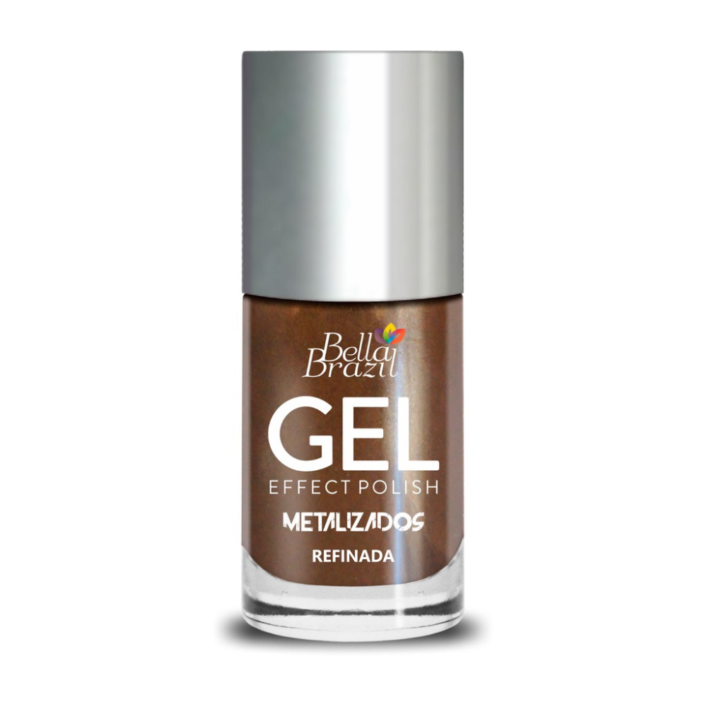 Esmalte Bella Brazil Efeito Gel Metalizado 212 Refinada 9ml