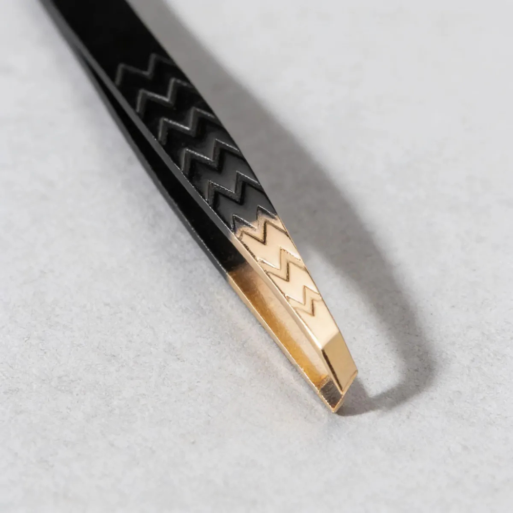 Pinça Black Silver E Gold Diagonal Belliz
