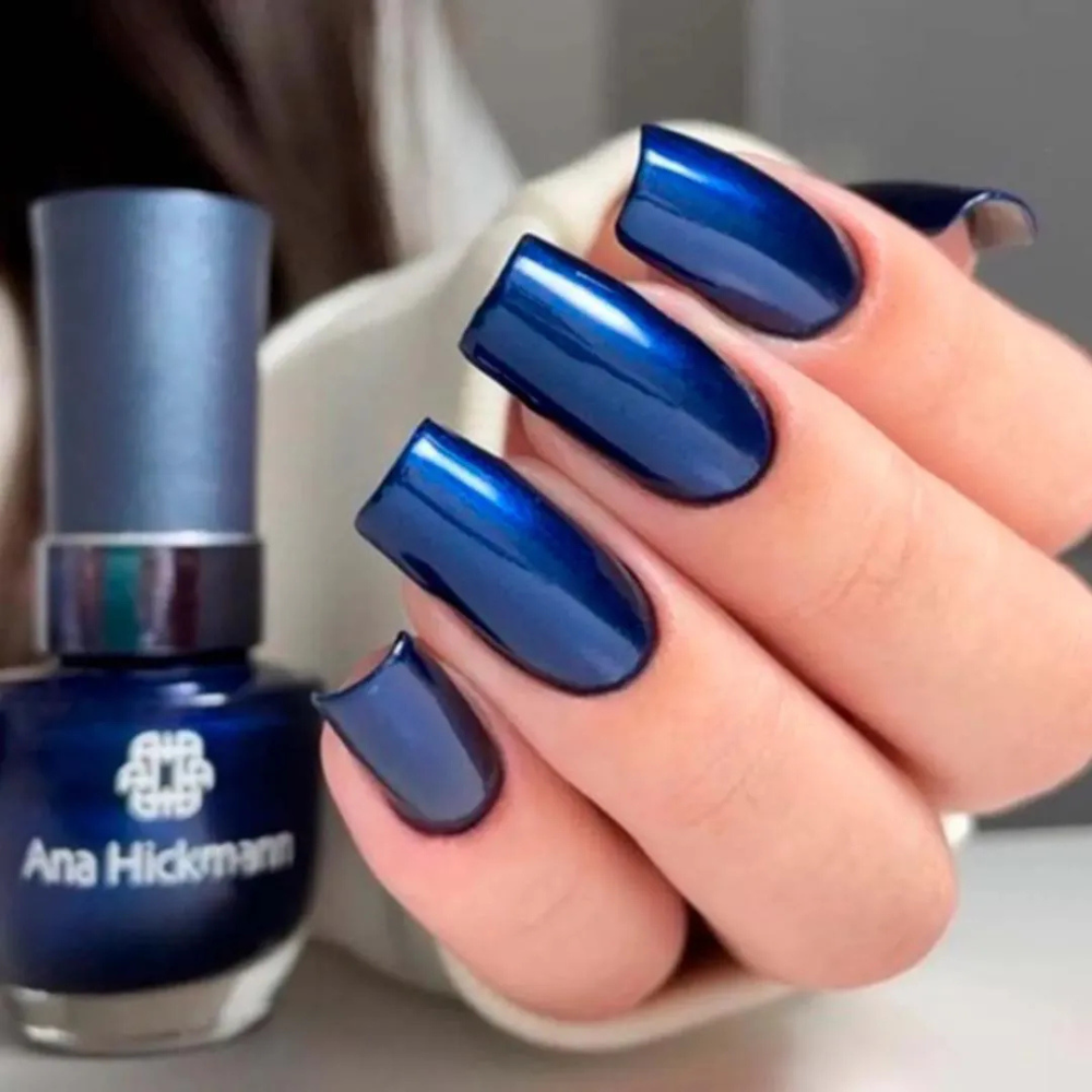 Esmalte Ana Hickmann Metálico Cheguei De Azul 9ml