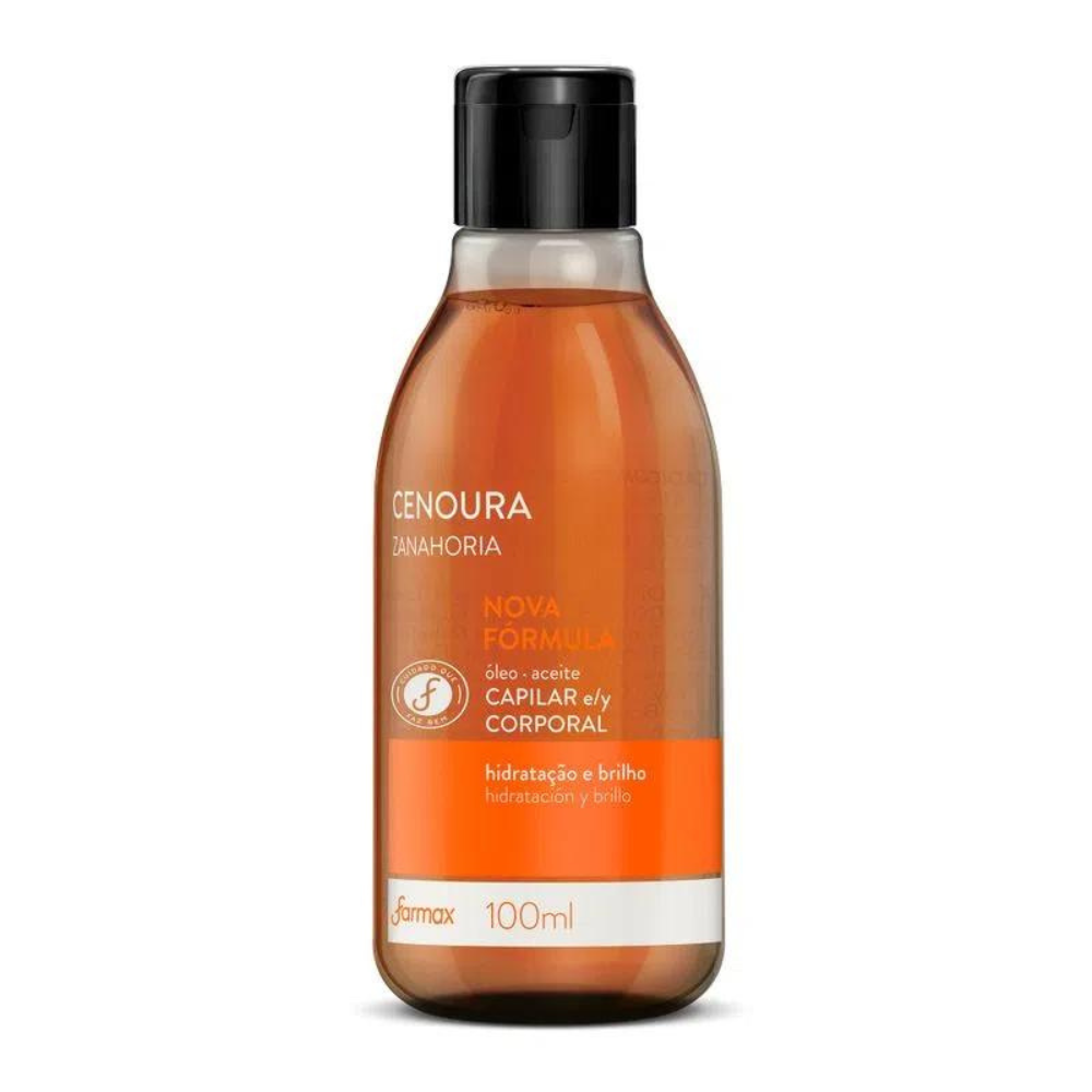 Óleo Capilar E Corporal Farmax 100ml Cenoura