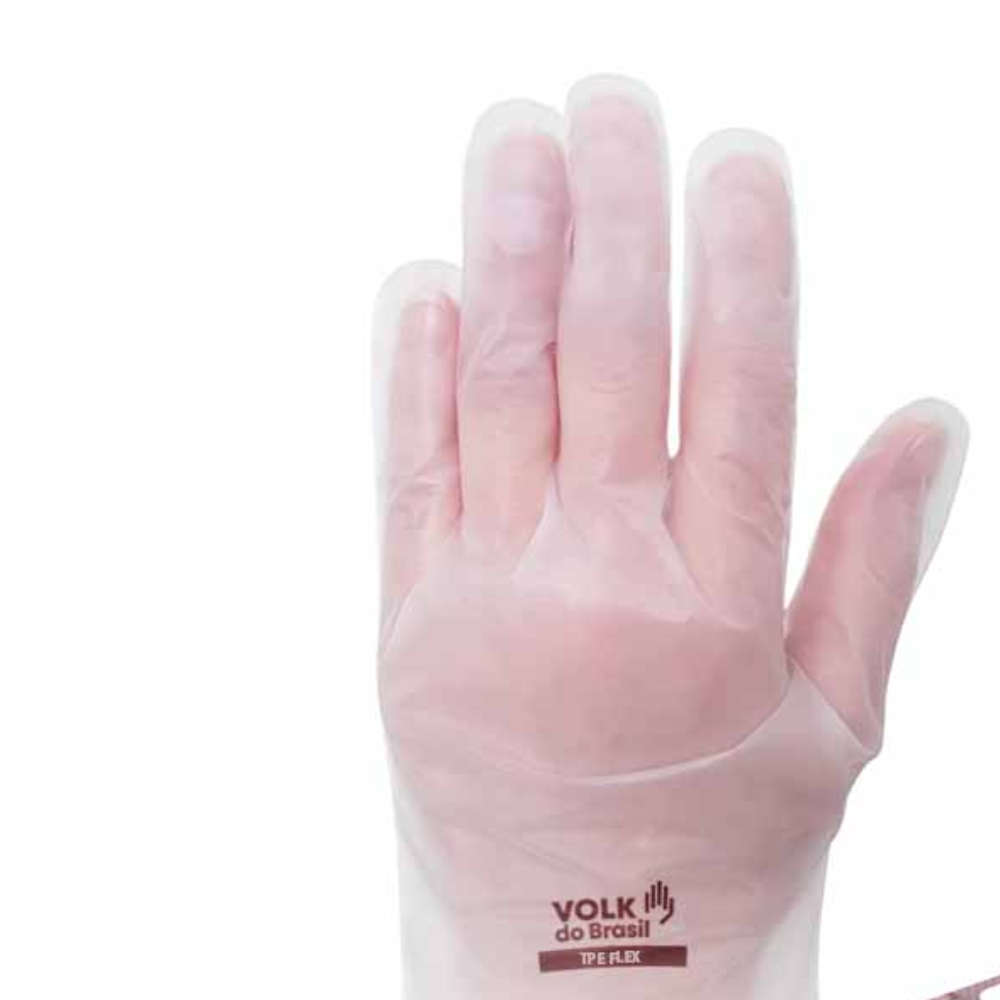 Caixas De Luvas TPE Flex Transparente 100 Unidades Tamanho P Volk