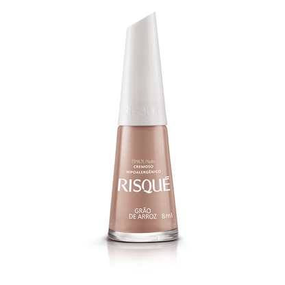 Esmalte Risqué Cremoso Grão De Arroz 8ml - Nude
