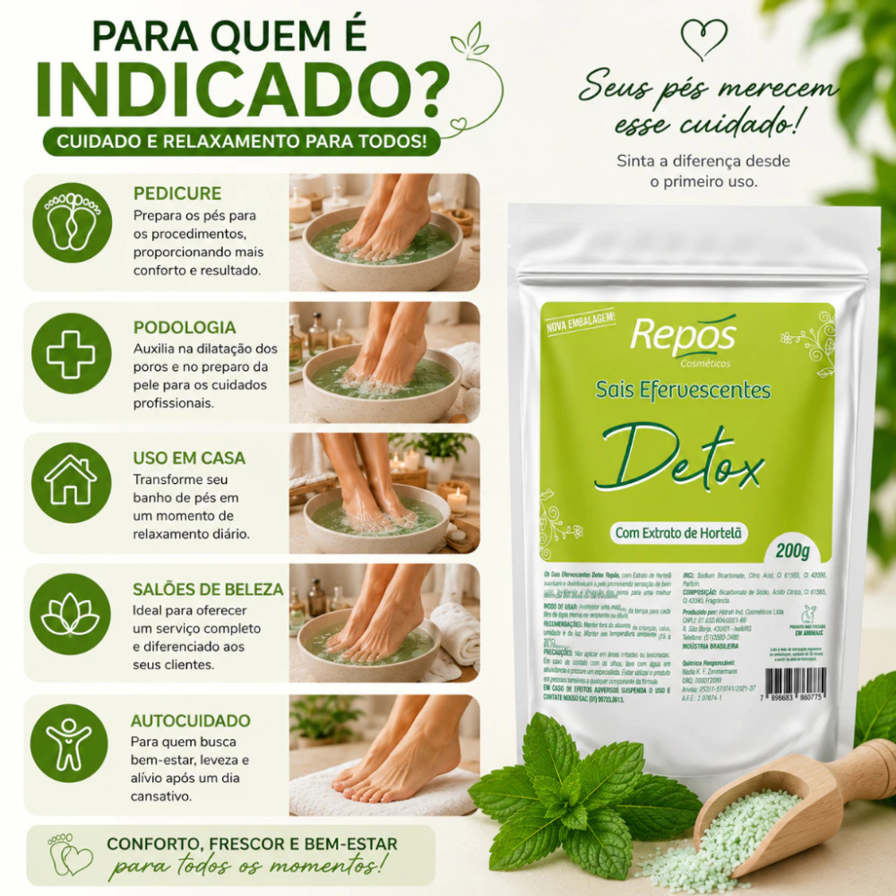 Sais Efervescentes Detox Repos 200g
