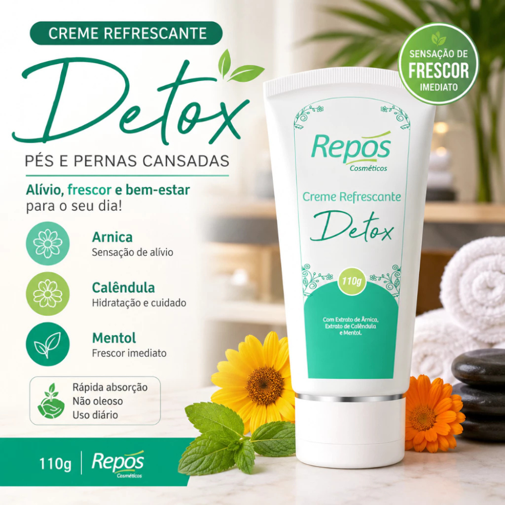 Creme Refrescante Detox Repos 110g