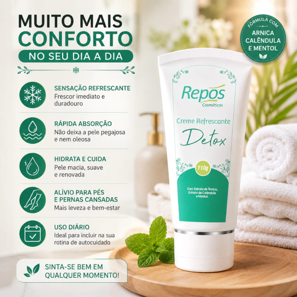 Creme Refrescante Detox Repos 110g