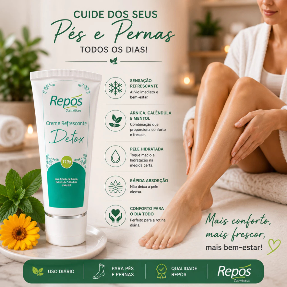 Creme Refrescante Detox Repos 110g